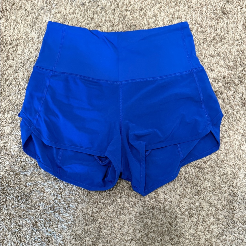 lululemon athletica Royal Blue Women's high waisted Speed Shorts